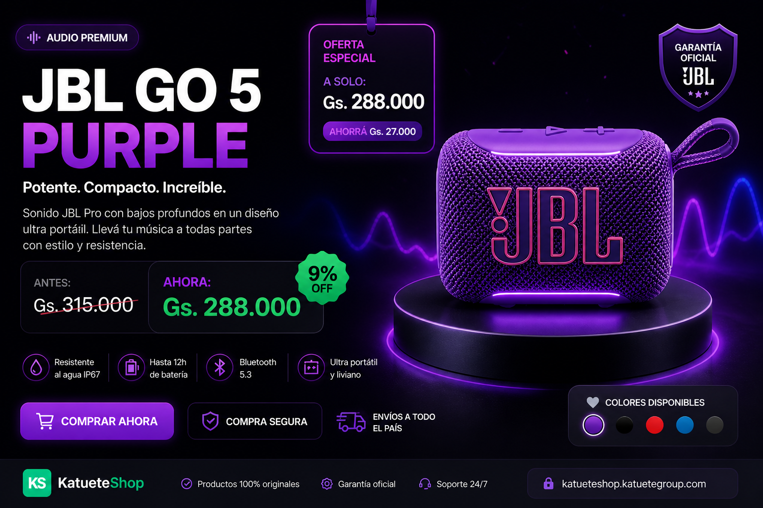 JBL GO 5 Purple